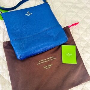 🆕 Kate Spade New York ♠️ Southport Avenue Cora Crossbody in Holiday Blue 💙✨NWT